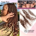 thumbnail image 5 of Afro Kinkys Bulk Human Hair #4 Brown Hair Bundles for Mini Twist, Braiding, Loc Extensions & Crochet, 5 of 6