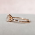 thumbnail image 3 of SOLITAIRE JEWELS 2.1CT Cushion Cut Moissanite Dainty Distance Pave Engagement Ring for Women Solid 14k Rose Gold, 14k Rose Gold Solitaire Ring, 3 of 6