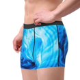thumbnail image 3 of Kdxio Men's Boxer Briefs with Blue Shell Print - Comfortable and Breathable Underwear for Everyday Wear, 3 of 7