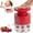 Burgundy, variant on Cherry Pitter Tool,Cherry Pitter Cherries Stone Remover Tool for Making Cherry Jam,Cherry & Olive Pitter with Space-Saving Lock Design