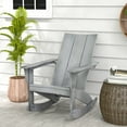 thumbnail image 2 of Costway Chaise Berçante Adirondack de Patio en HDPE Toutes Saisons pour Porche 330 Lb Gris Extérieur, 2 of 10