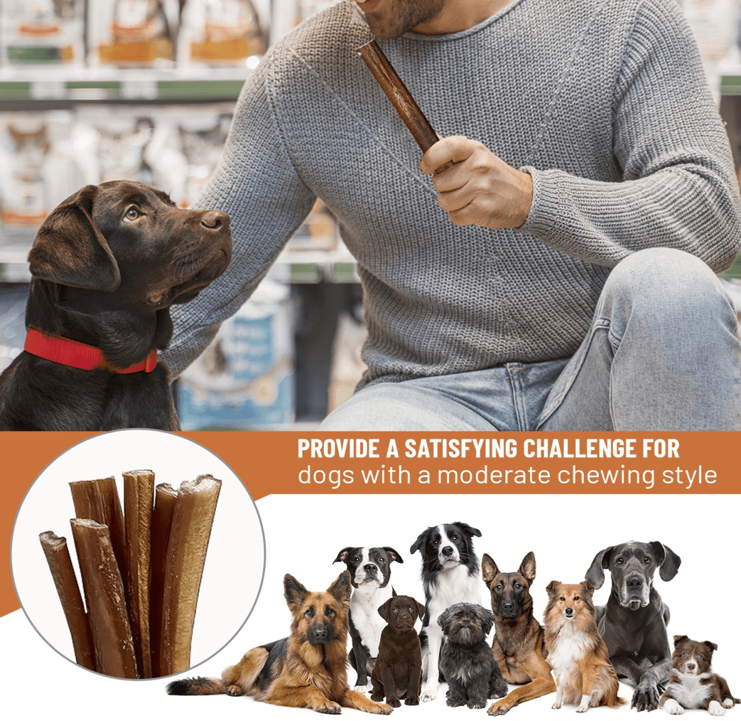 PetSamba 4-8 Inch Beef Bully Sticks, 1 Pound
