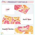 thumbnail image 3 of FORMRS Long Sleeve Top and Pants Pajama Set for Niños 2-Piece Sleepwear, Sizes 18M-8Y, Pink Grapefruit Slices, 3 of 6