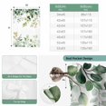 thumbnail image 4 of Eucalyptus Tie Up Curtain Valance for Window,Adjustable Rod Pocket Window Curtains Shades,Sage Green Brown Leaf Boho Minimalist White Light Filtering Valance Drapes for Living Room Bedroom 42"x45", 4 of 9