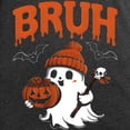 thumbnail image 3 of CafePress - Bruh Boo - Women's Long Sleeve Charcoal Gray Pajamas, 3 of 7