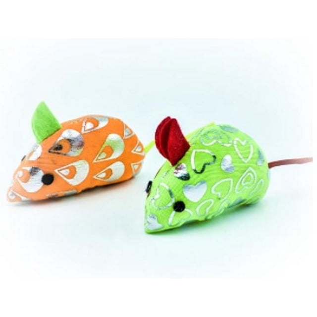 Juguete Gato Pawffy Ratones Colores Peluche 2Pzas Sunny Sunny SP-3756