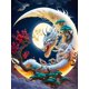thumbnail image 1 of Pintura de Diamante Sincero 30 X 40 cm Dragón Blanc De Lune 5D, 1 of 5