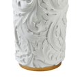 thumbnail image 4 of Benzara BM240872 Decor Vase with Baroque Scroll Design, White, 4 of 5