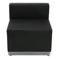 thumbnail image 6 of Flash Furniture HERCULES Alon Series Black LeatherSoft Chair with Brushed Stainless Steel Base, 6 of 6