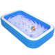 thumbnail image 1 of Muyoka Piscina inflable de 3 capas, resistente a la intemperie, piscina inflable plegable, portátil, grande, automática, salón inflable, piscina para niños para jardín al aire libre, patio trasero, fi Muyoka Hogar, 1 of 7