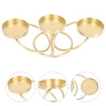 thumbnail image 3 of Miangastore Candle Holder Storage Tray 1Pcs 7.7x3.1in Golden Iron, 3 of 8