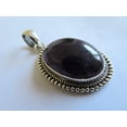 thumbnail image 3 of Solid 925 Sterling Silver Pendant For Men Women, Genuine Oval Purple Amethyst Gemstone Unique Handcrafted February Birthstone Gift, 3 of 3