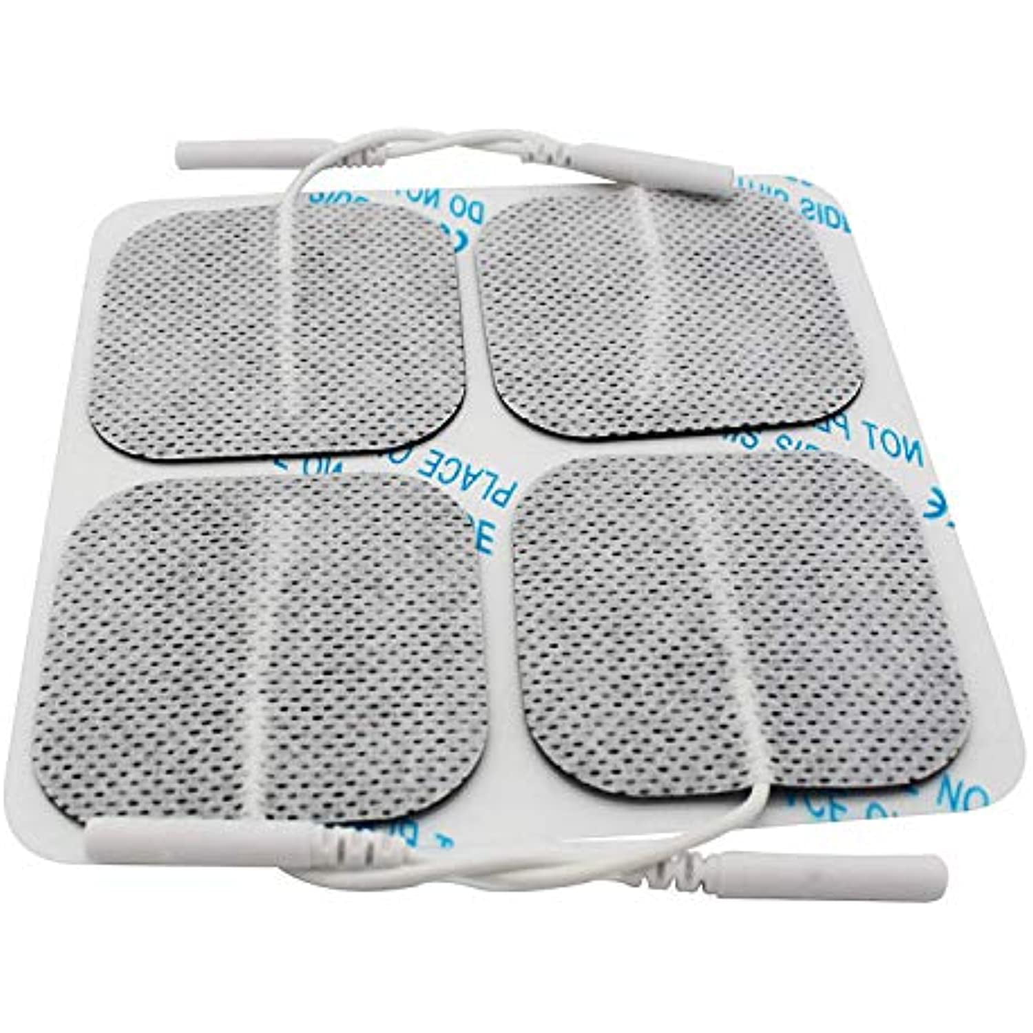 Syrtenty TENS Unit Pads 2X2 3rd Gen Reusable Latex-Free Replacement Pads  Electrode Pads with Upgraded Sticky Electrode Pads Gel and Non-Irritating