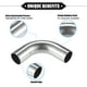 thumbnail image 3 of 2 Unidad Curva Codo Tubería Tubo, 1,26" DE 4" 90° DIY Escape  Tubo para Coche, 3 of 7