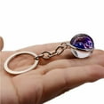 thumbnail image 4 of Jewelry On Clearance Twelve Keychain Pendant Time Luminous Glass Ball Pendant Metal Key Multicolor, 4 of 5