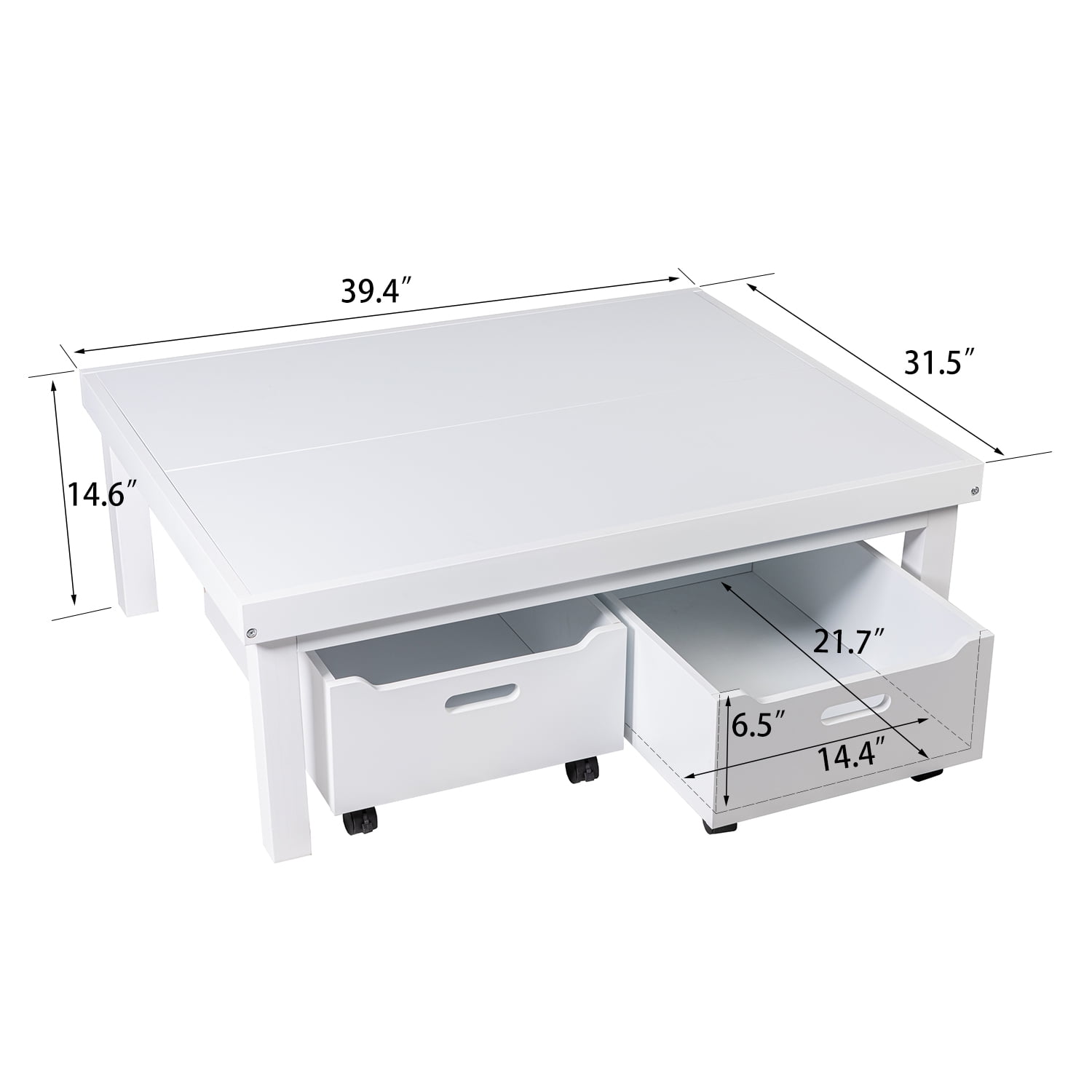 Kepooman Game Table for Children, Study Desk with Storage Box, Ideal for Arts and Crafts and Snack Time, White Kepooman Game Table for Children, Study Desk with Storage Box, Ideal for Arts and Crafts and Snack Time, White