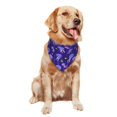 thumbnail image 4 of Dog Bandanas, Yellow Fish Purple Jellyfish Adjustable Dog Scarf Triangle Bib Handkerchief Accessories for Small Medium Large Dogs, Cats, Pets, 4 of 6