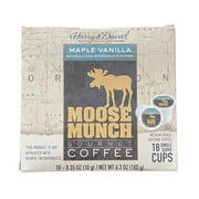 Harry and David K Cups Coffee, Moose Munch Maple Vanilla Gourmet Medium Roast Coffee, 18 Single Serve Count