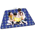 thumbnail image 2 of Soidarity Colchoneta de Picnic impermeable plegable para exteriores a cuadros rojos y blancos, almohadilla gruesa de moda, transpirable, suave, portátil, carpas dinosaurio 150 * 150cm Soidarity OD001135-10, 2 of 6