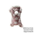 thumbnail image 2 of Fiudx Pijama para Mascotas, Acogedor Conjunto de Sudadera de Polar, Elegante Mono Tipo Jersey, Ropa de Dormir Cálida para El Invierno, Ideal para Paseos Diarios, para Perros Pequeños y Gatos, Disponi, 2 of 5