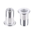thumbnail image 1 of Unique Bargains M5 Rivet Nuts Aluminium Alloy Knurled Flat Head Threaded Insert Nut Silver 100 pcs, 1 of 5