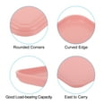 thumbnail image 3 of Unique Bargains 12x9' Fast Food Tray, 2 Pack PP Plastic Reusable Multi-Purpose Non-Slip Serving Tray Pink, 3 of 5