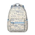 thumbnail image 1 of Rustic Nordic Style School Backpack with Symmetrical Plaid Design, Comfortable Foam Padding, Waterproof Material, Adjustable Straps for Student and Student, Ideal for Camping and Gym, 1 of 6