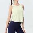 thumbnail image 6 of Youmylove Fashion Tops for Women Sleeveless Workout Tank Tops Athletic Running Gym Top Shirts Loose Fit Ruched Yoga Crop Tops Dressy Casual Blouse, 6 of 9