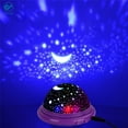 thumbnail image 3 of Deago Baby Night Lights, Moon Star Projector 360 Degree Rotation - 4 LED Bulbs 4 Color Changing Light, Romantic Night Lighting Lamp, Unique Gifts for Birthday Nursery Women Children Kids Baby, 3 of 8