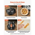 thumbnail image 6 of VEVOR Pizza Oven, 12 in Electric Pizza Maker, 1200W Electric Pizzas Cooker with Cordierite Stone, 5-Mode Temperature Control, Viewing Window for Precise Cooking, Heats up to 788 ˚F, for Home (Black), 6 of 9
