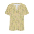 thumbnail image 4 of Birdeem Blouses pour Femmes T-Shirt à Manches Courtes Imprimé Décontracté Col Rond Ample, 4 of 9