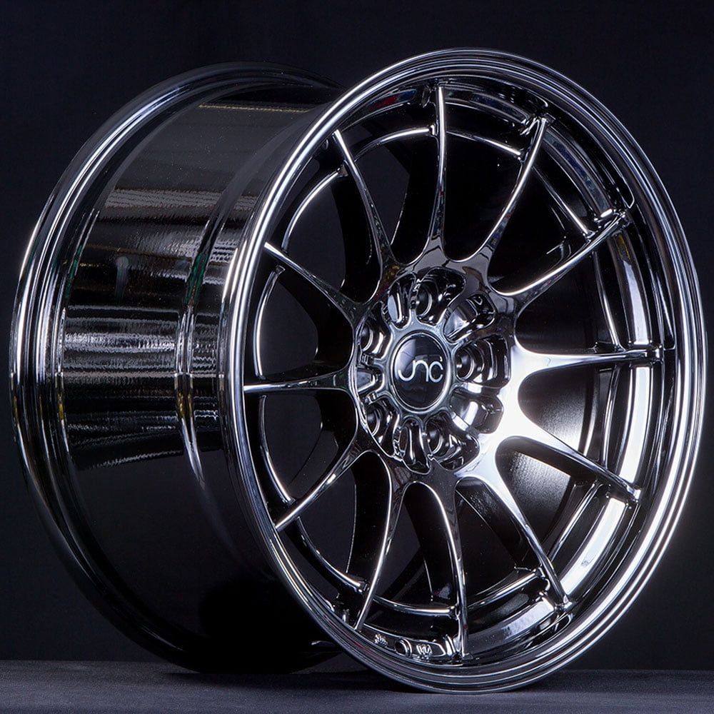 JNC Wheels 19" JNC033 Black Chrome Rim 5x114.3 19x8.5 inch JNC033BC
