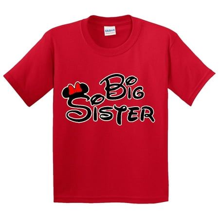 New Way 554 - Youth T-Shirt Mickey Mouse Big (Best Big Sister Award)