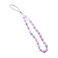 thumbnail image 4 of Correa de cuentas para teléfono, accesorio para teléfono móvil, llavero decorativo, cadena para teléfono, cordón para la muñeca para mochila, bolso, Púrpura, 4 of 8