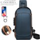 thumbnail image 2 of Mochila Riñonera Shendy Vendy Cruzada Mariconera Antirrobo Tipo Piel Con Entrada Usb, 2 of 6