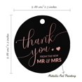 thumbnail image 6 of Inkdotpot Pack Of 50 Thank You From The New Wedding Favor Paper Tags Craft Real Rose Gold Foil Hang Tags, 6 of 6