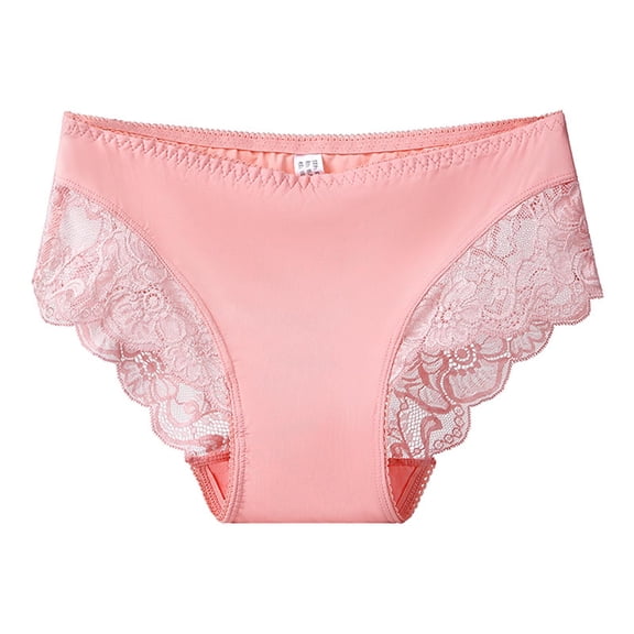 Ashirexll Plus Size Underwear for Women, Ladies Underwear Panties, French Thin Sheer Mesh Lace Cropped Hip Lifting Low Waist Underwear
