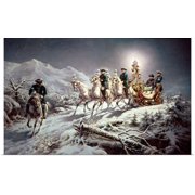 Great BIG Canvas | Rolled Karl 1830-1908 Wenig Poster Print entitled Ludwig II 1845 86 of Bavaria Sleighing at Night