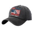 thumbnail image 2 of Helii 250 Years America 1776-2026 Baseball Cap – 250th Anniversary Patriotic Hat for Men Women, Washed Cotton Cowboy Hybrid Cap, 4th of July Independence Day Cap Black,A, 2 of 4