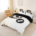 thumbnail image 3 of spefrowx Cartoon Lucky 8 Ball Duvet Cover Queen for Girls, Brown Leopard Print Queen Bedding, Black Reversible, 3 Pieces, 1 Duvet Cover and 2 Pillowcases, 3 of 6