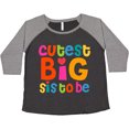 thumbnail image 3 of Inktastic Cutest Big Sis To Be Women's Plus Size T-Shirt, 3 of 5
