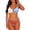 Beige, variant on Womens Swimsuits, Women's 2 Piece High Cut Textured Bikini Sets for Women Orange XXL