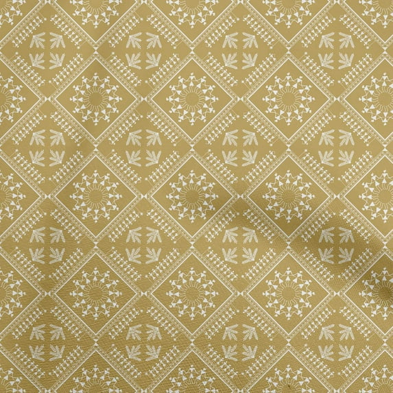 oneOone Viscose Chiffon Light Olive Green Fabric Asian Floral Block Diy Clothing Quilting Fabric Print Fabric By Yard 42 Inch Wide
