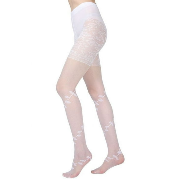 Levante Women's Passion Sheer Control Top Flower Pantyhose - Womens - Female