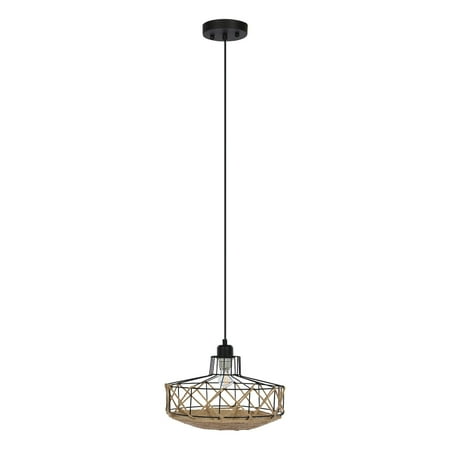 

Christmas Decorations Vintage Pendant Light Metal Chandelier Hanging Light Fixture Rope Rattan Hanging Light Retro Industrial Style