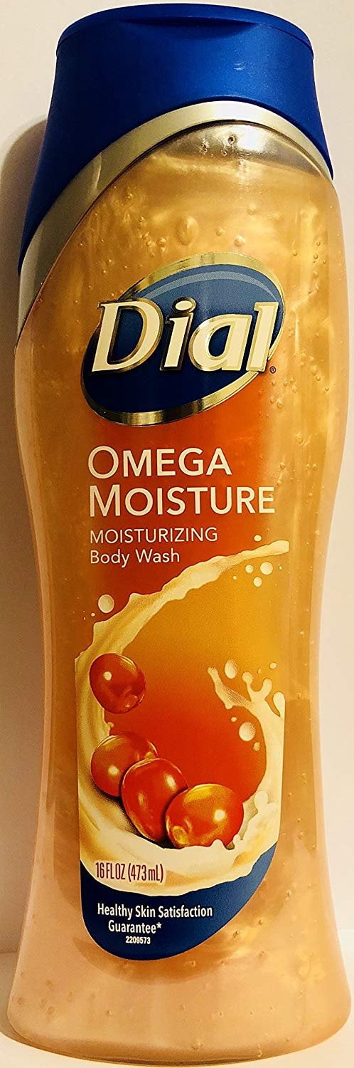 Dial Moisturizing Body Wash - Omega Moisture - Net Wt. 16 FL OZ 473 mL Per Bottle