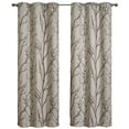 thumbnail image 2 of VCNY Home Kingdom Brown Branch Grommet Blackout Curtain, 40" x 84", 2 of 5