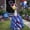 Blue, variant on Independence Day Porch Goose Costume, 23Inch Red White Blue Star Tulle Tutu Skirt & Hat Goose Outfit for 4th of July Garden Yard Outdoor Decor