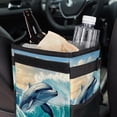 thumbnail image 6 of Dolphin Foldable Car Trash Can Mini Trash Can with Lid Leak-Proof Car Garbage Can Hanging Storage Bag Car Trash Bin, 6 of 6
