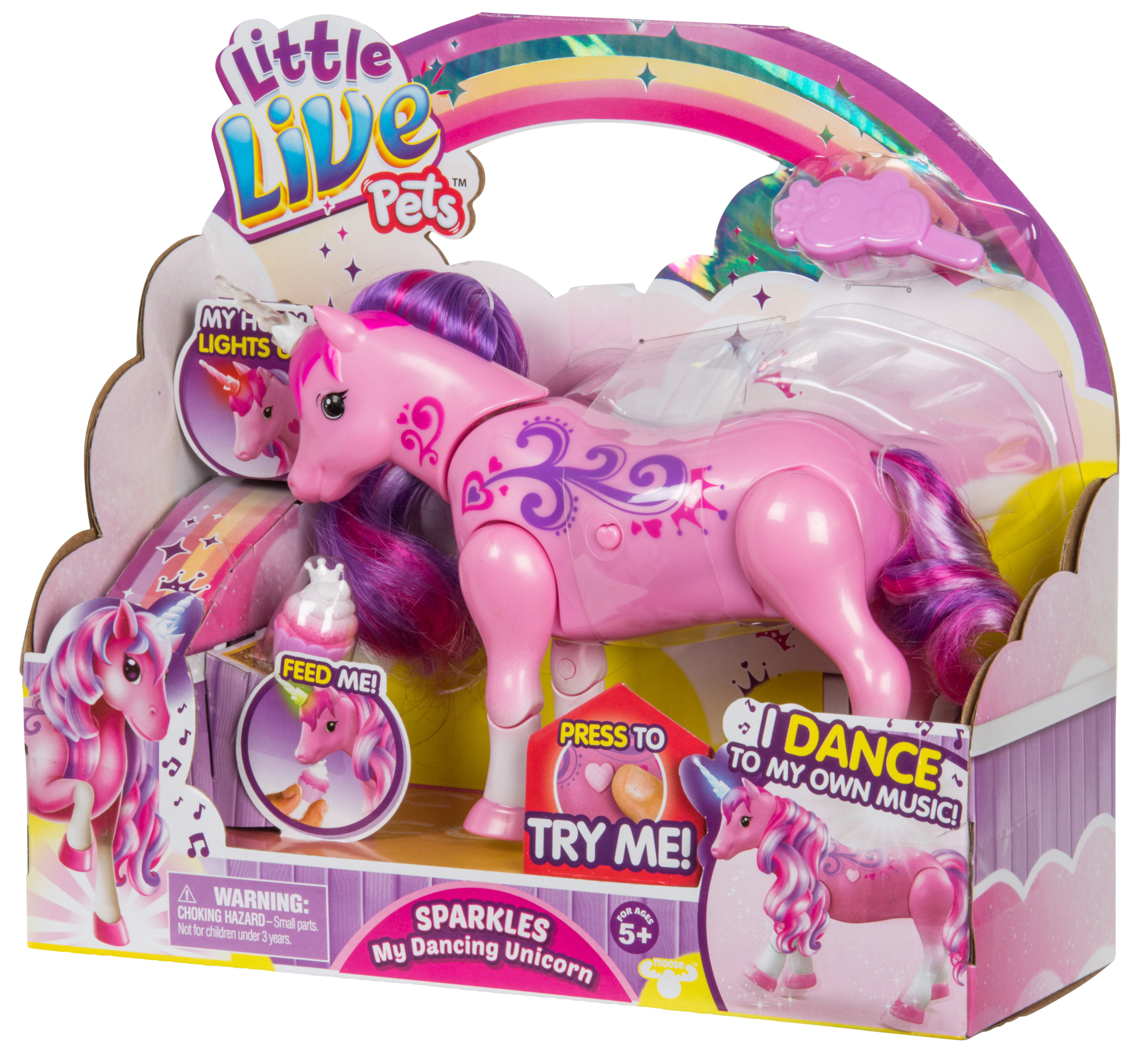 PETS LITTLE LIVE UNICORN NEW IN BOX WITH CUPCAKE AGE 5+ 